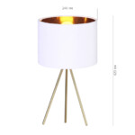 SL6242.504.01 Прикроватная лампа ST-Luce Золотистый/Белый E27 1*40W FUEGO — изображение 2