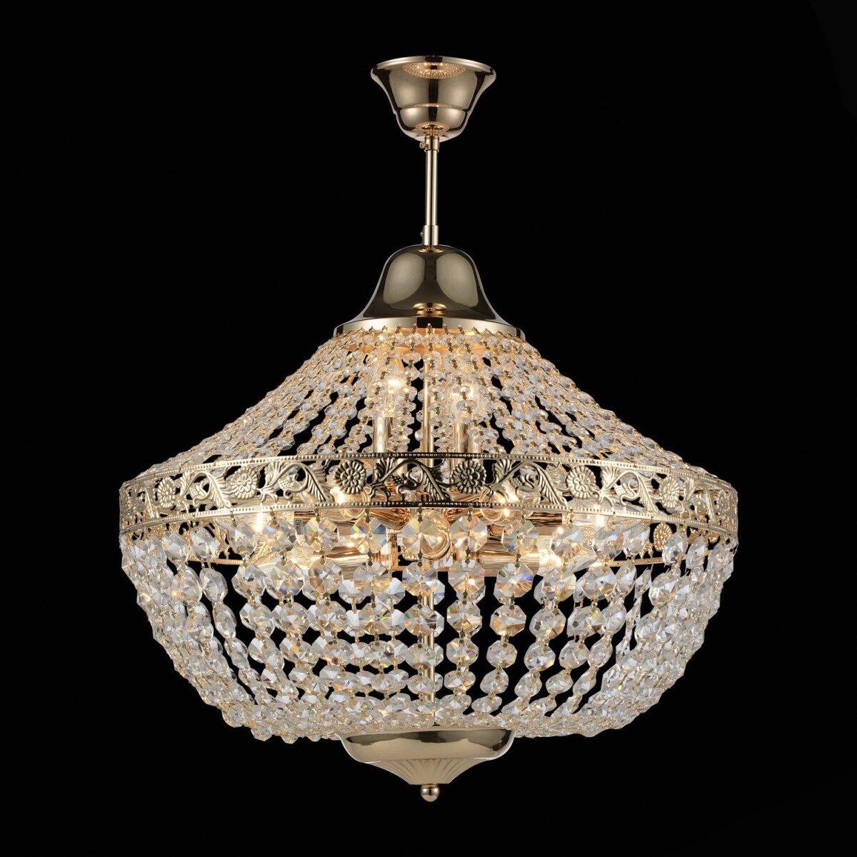 SL669.203.11_01B SL669.203.11 Люстра подвесная ST-Luce Французское золото/Прозрачный E14 11*40W ANTICATO — изображение 1