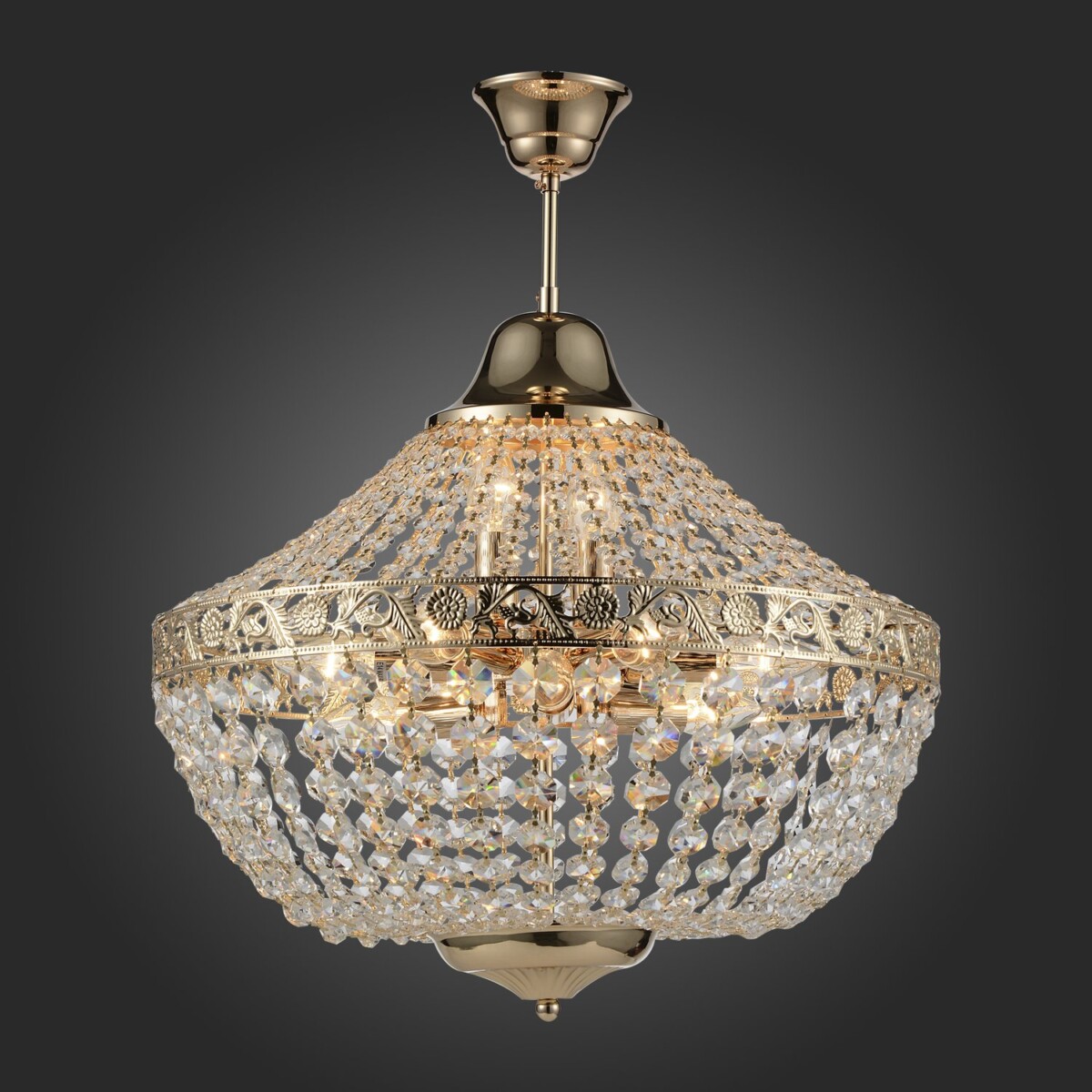 SL669.203.11 Люстра подвесная ST-Luce Французское золото/Прозрачный E14 11*40W ANTICATO — изображение 2