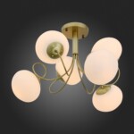 SL717.202.06 Светильник потолочный Золотистый/Белый E27 6*40W ACINI — изображение 2