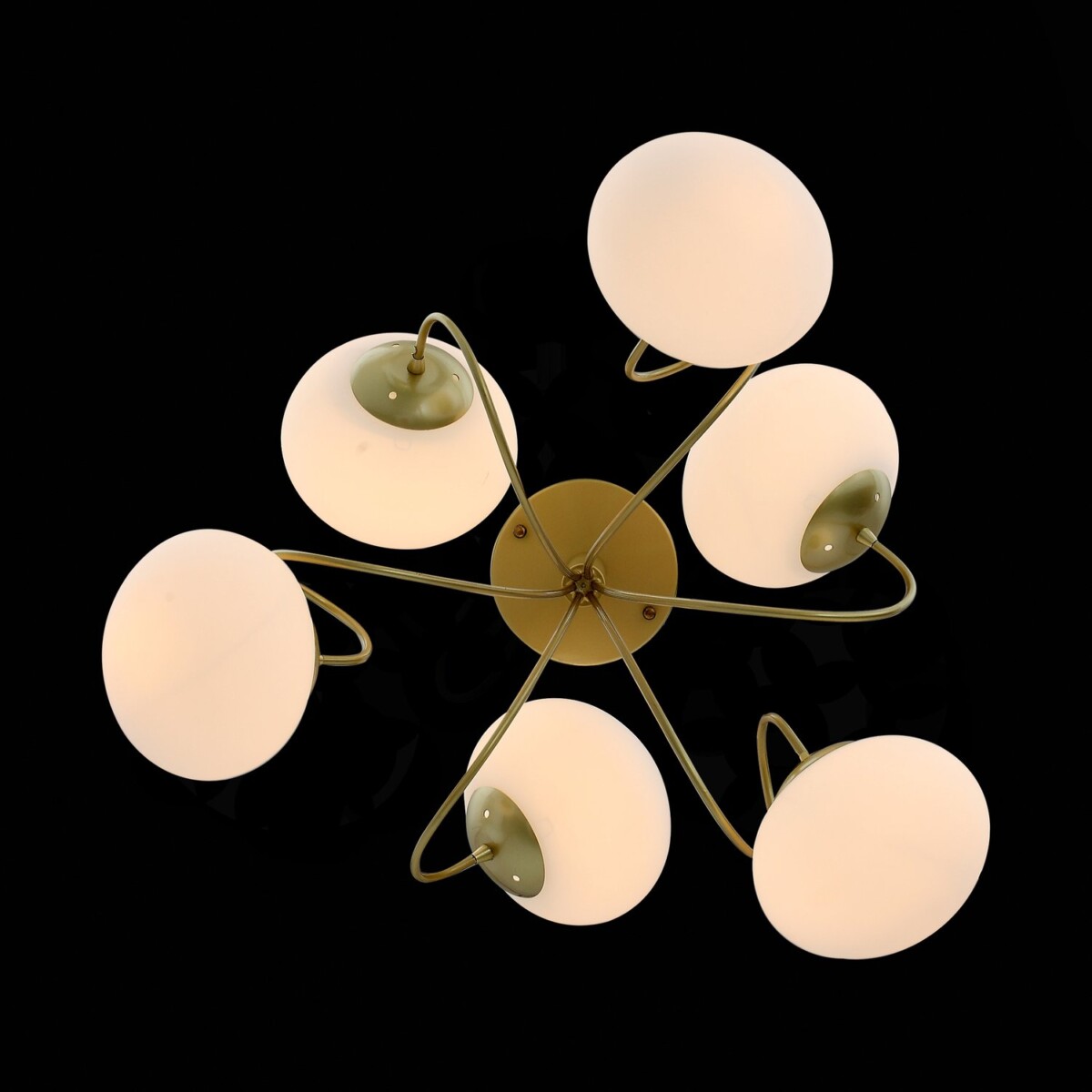 SL717.202.06 Светильник потолочный Золотистый/Белый E27 6*40W ACINI — изображение 4