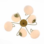 SL717.202.06 Светильник потолочный Золотистый/Белый E27 6*40W ACINI — изображение 6