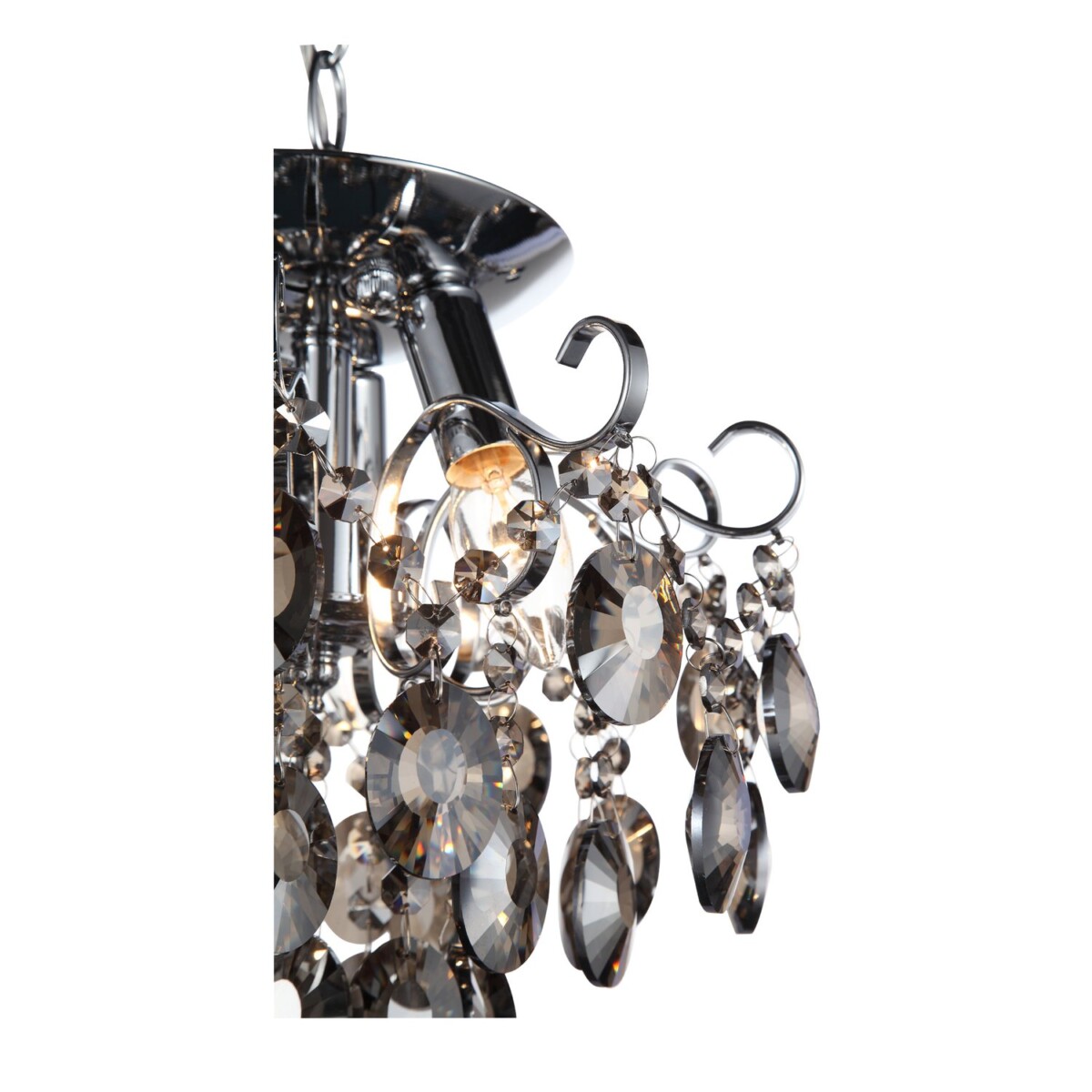 SL846.102.03 Люстра подвесная ST-Luce Темный хром/Тонированный черный E14 3*40W ORECCHINI — изображение 9