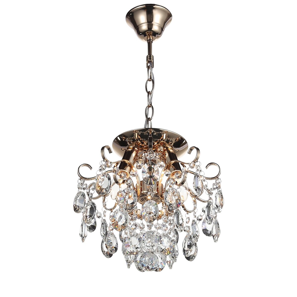 SL846.202.03 Люстра подвесная ST-Luce Золотистый/Прозрачный E14 3*40W ORECCHINI — изображение 6