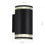 SL9009.401.02 Светильник уличный настенный ST-Luce черный/белый GU10 2*50W TUBO — изображение 5