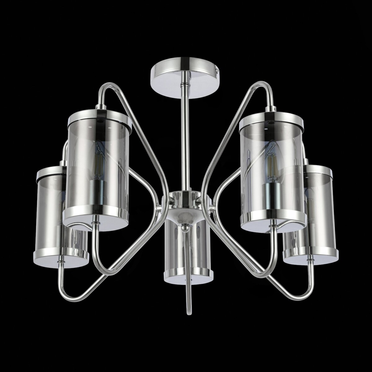 SLE102302-05 Светильник потолочный Хром/Дымчатый E14 5*40W VALIERI — изображение 4