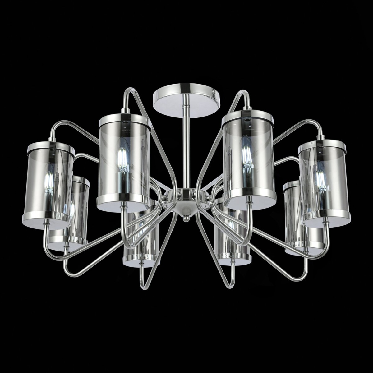 SLE102302-08 Светильник потолочный Хром/Дымчатый E14 8*40W VALIERI — изображение 1