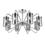 SLE102302-08 Светильник потолочный Хром/Дымчатый E14 8*40W VALIERI — изображение 3