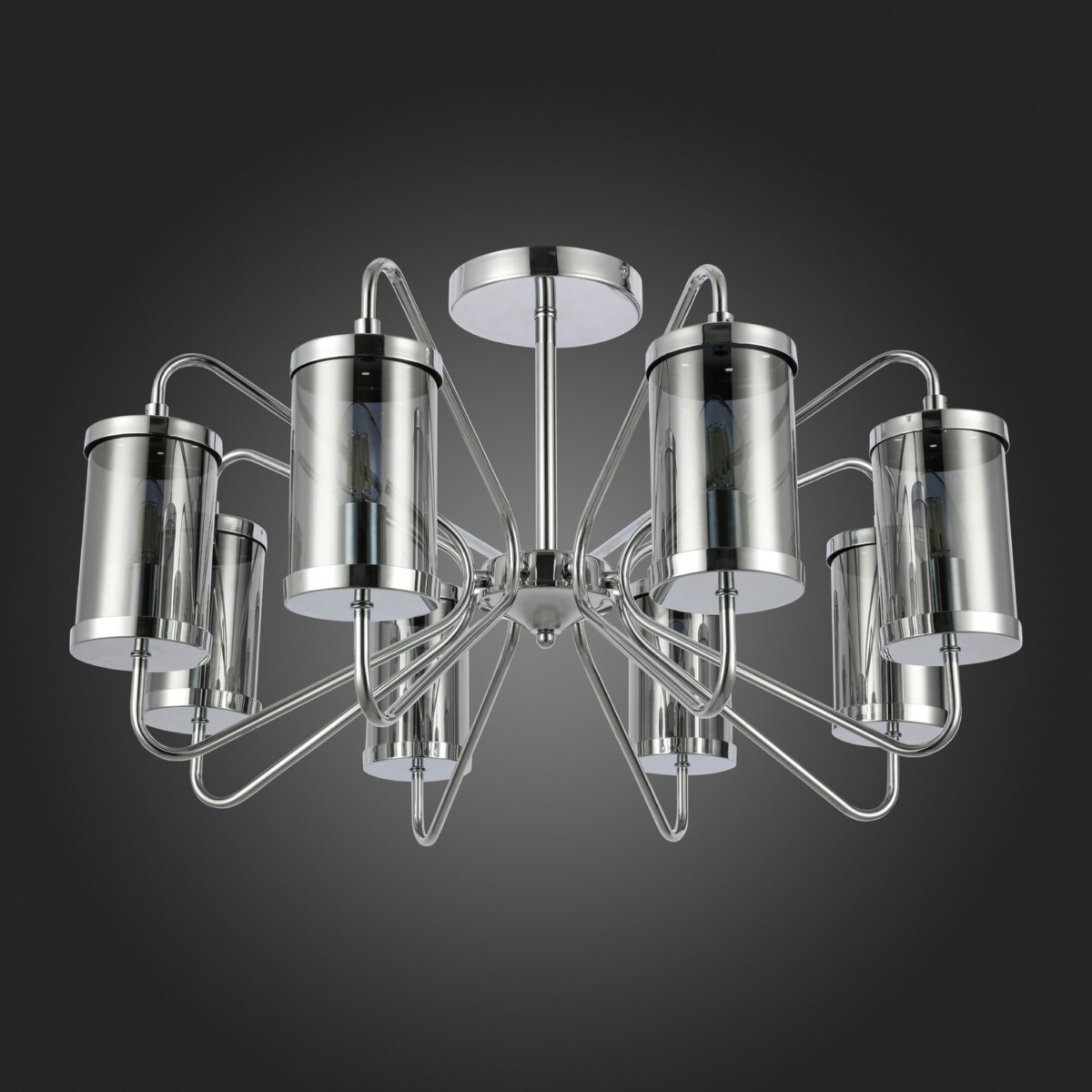 SLE102302-08 Светильник потолочный Хром/Дымчатый E14 8*40W VALIERI — изображение 5