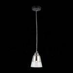 SLE102903-01 Подвес Черный, Хром/Прозрачный E27 1*40W LIRINO