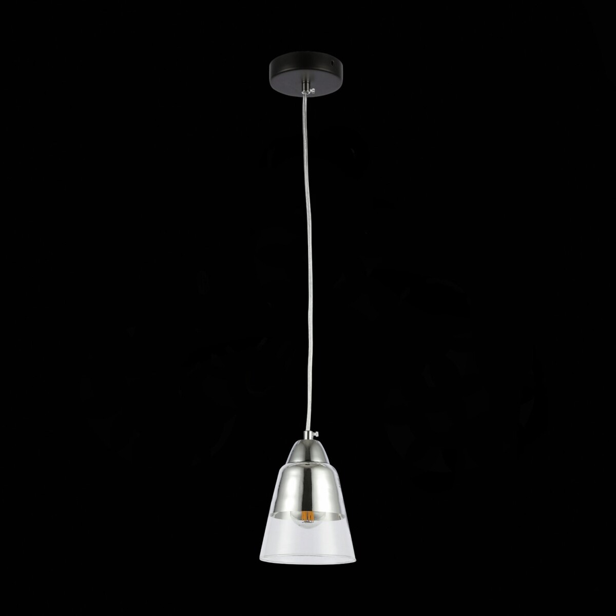 SLE102903-01 Подвес Черный, Хром/Прозрачный E27 1*40W LIRINO — изображение 4