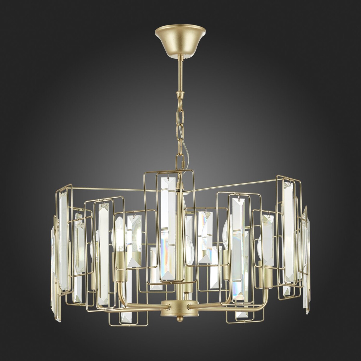 SLE103403-05 Светильник подвесной Шампань/Прозрачный E14 5*40W GIANO — изображение 2