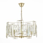 SLE103403-05 Светильник подвесной Шампань/Прозрачный E14 5*40W GIANO — изображение 3