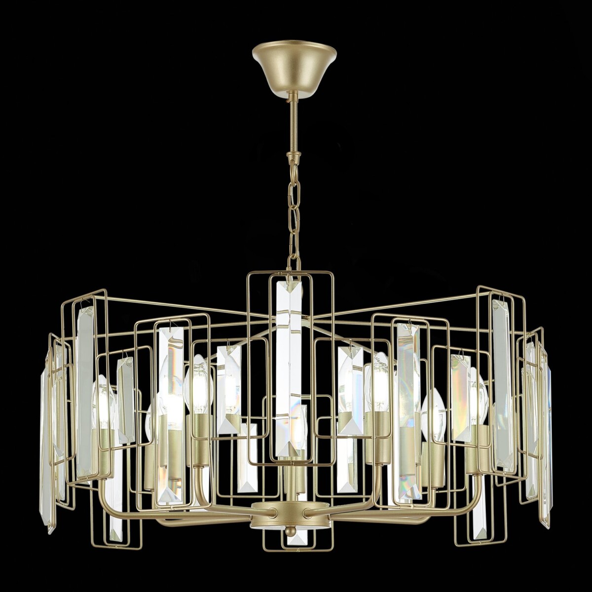 SLE103403-07_01B SLE103403-07 Светильник подвесной Шампань/Прозрачный E14 7*40W GIANO — изображение 1