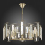 SLE103403-07 Светильник подвесной Шампань/Прозрачный E14 7*40W GIANO — изображение 5