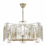 SLE103403-07 Светильник подвесной Шампань/Прозрачный E14 7*40W GIANO — изображение 6