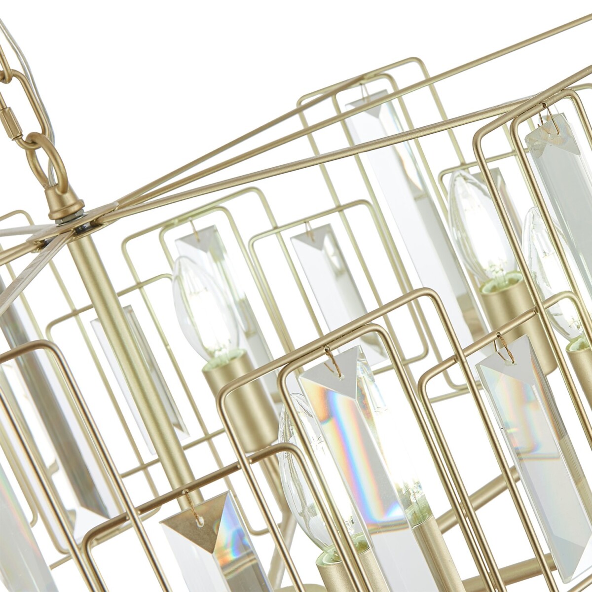 SLE103403-07 Светильник подвесной Шампань/Прозрачный E14 7*40W GIANO — изображение 9