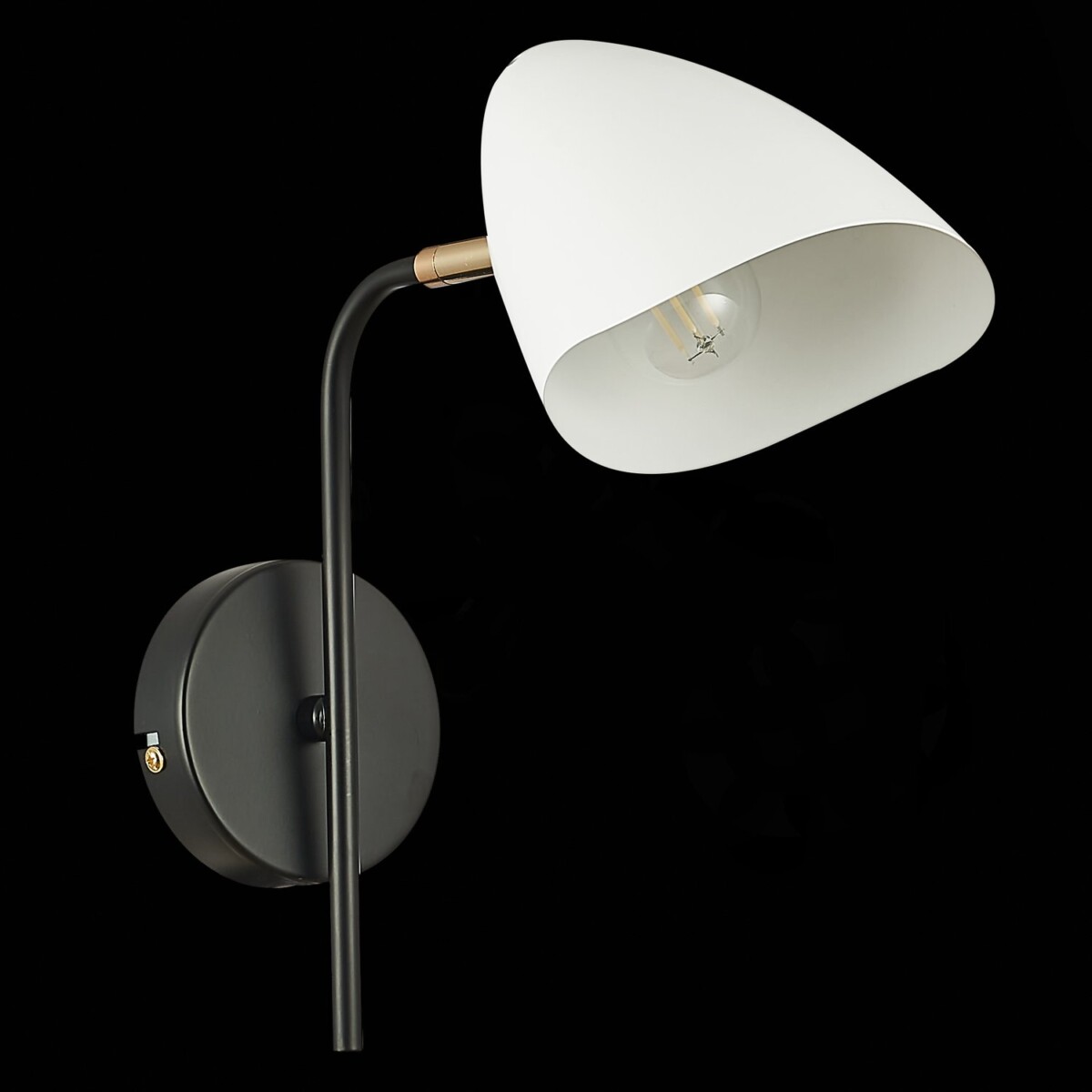 SLE103601-01 Светильник настенный Черный, Золотой/Белый E14 1*40W SATTA — изображение 4