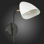 SLE103601-01 Светильник настенный Черный, Золотой/Белый E14 1*40W SATTA — изображение 5