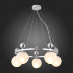 SLE106103-05 Светильник подвесной Хром/Белый E27 5*60W PECHIO — изображение 2