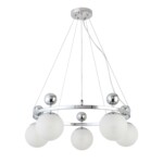 SLE106103-05 Светильник подвесной Хром/Белый E27 5*60W PECHIO — изображение 6