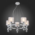 SLE107103-05 Светильник подвесной Хром/Серебристый E14 5*40W PAZIONE — изображение 2