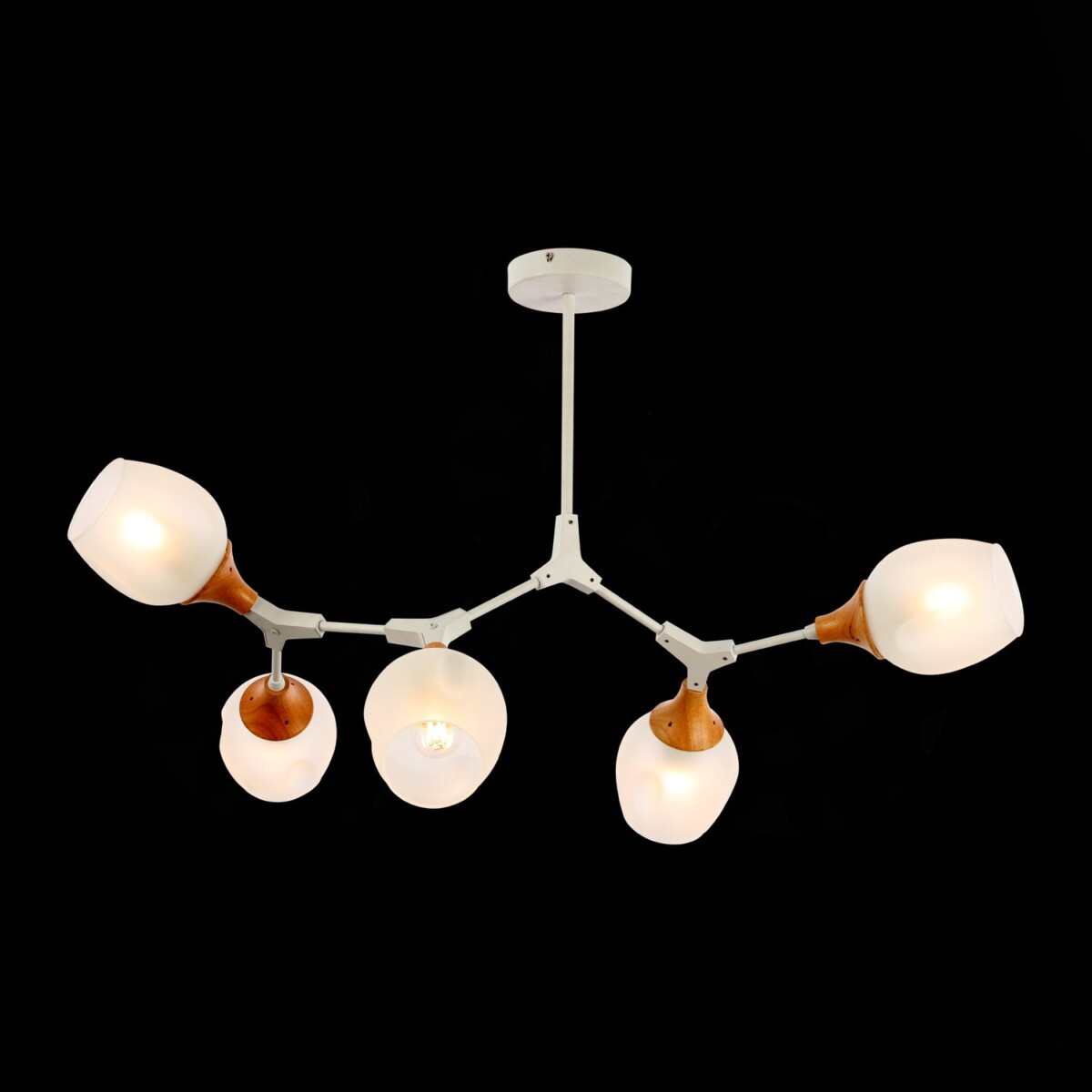 SLE113502-05 Светильник потолочный Белый, Светлое дерево/Белый E27 5*60W CIOTOLLA — изображение 1