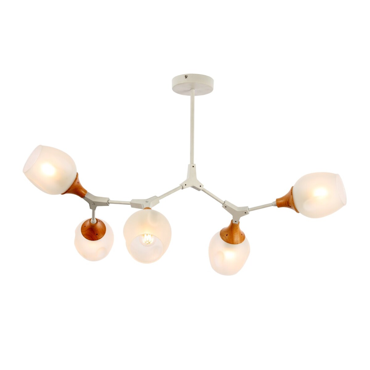 SLE113502-05 Светильник потолочный Белый, Светлое дерево/Белый E27 5*60W CIOTOLLA — изображение 3