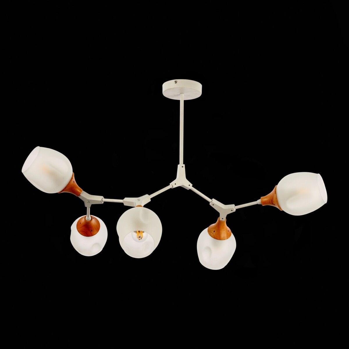 SLE113502-05 Светильник потолочный Белый, Светлое дерево/Белый E27 5*60W CIOTOLLA — изображение 4