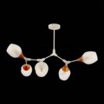 SLE113502-05 Светильник потолочный Белый, Светлое дерево/Белый E27 5*60W CIOTOLLA — изображение 4