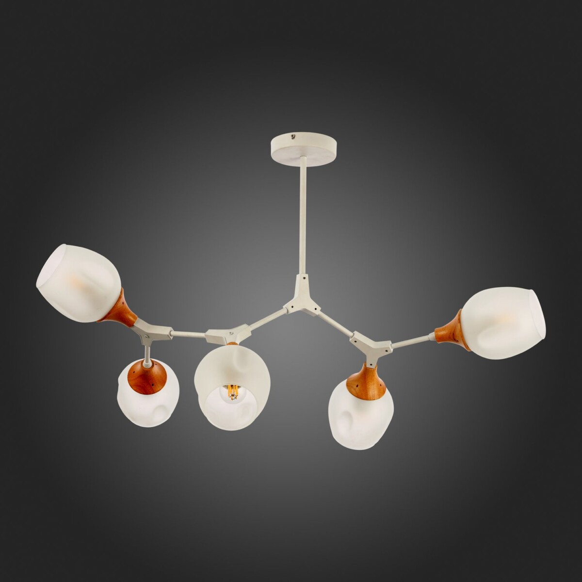 SLE113502-05 Светильник потолочный Белый, Светлое дерево/Белый E27 5*60W CIOTOLLA — изображение 5