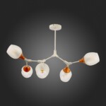 SLE113502-05 Светильник потолочный Белый, Светлое дерево/Белый E27 5*60W CIOTOLLA — изображение 5