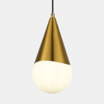 SLE1197-203-01 Светильник подвесной Золотистый/Белый E27 1*40W FIORI — изображение 5