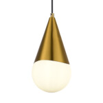 SLE1197-203-01 Светильник подвесной Золотистый/Белый E27 1*40W FIORI — изображение 6