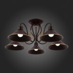 SLE120402-05 Светильник потолочный темно-коричневый/темно-коричневый E27 5*60W CIOLLA — изображение 2