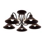 SLE120402-05 Светильник потолочный темно-коричневый/темно-коричневый E27 5*60W CIOLLA — изображение 3