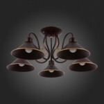 SLE120402-05 Светильник потолочный темно-коричневый/темно-коричневый E27 5*60W CIOLLA — изображение 5