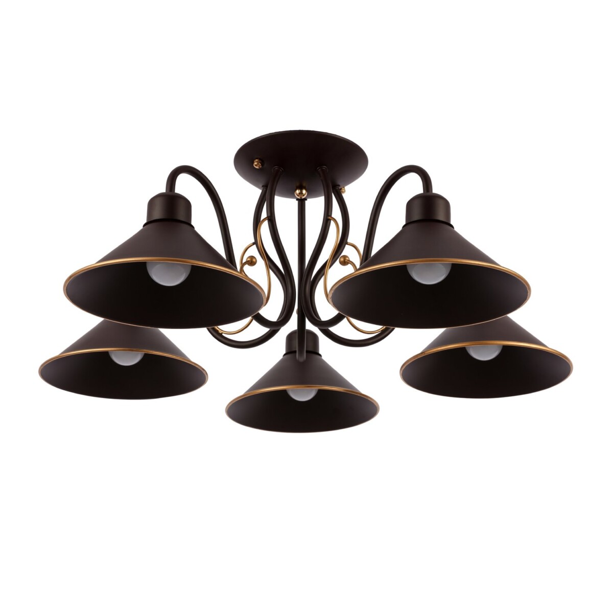 SLE120402-05 Светильник потолочный темно-коричневый/темно-коричневый E27 5*60W CIOLLA — изображение 6