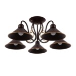 SLE120402-05 Светильник потолочный темно-коричневый/темно-коричневый E27 5*60W CIOLLA — изображение 6
