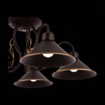 SLE120402-05 Светильник потолочный темно-коричневый/темно-коричневый E27 5*60W CIOLLA — изображение 7