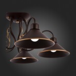 SLE120402-05 Светильник потолочный темно-коричневый/темно-коричневый E27 5*60W CIOLLA — изображение 8