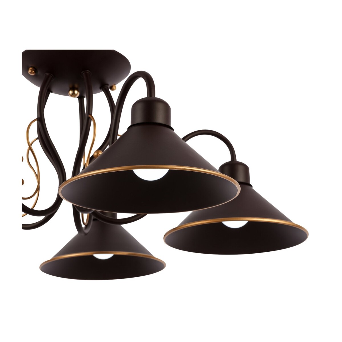 SLE120402-05 Светильник потолочный темно-коричневый/темно-коричневый E27 5*60W CIOLLA — изображение 9