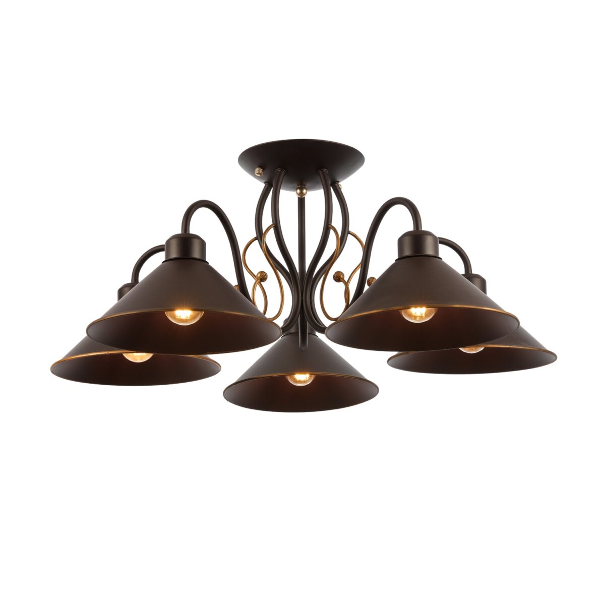 SLE120402-05 Светильник потолочный темно-коричневый/темно-коричневый E27 5*60W CIOLLA — изображение 12