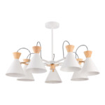 SLE125102-07 Светильник потолочный Белый, Золотистый/Белый, Светлое дерево E14 7*40W MODICA — изображение 4