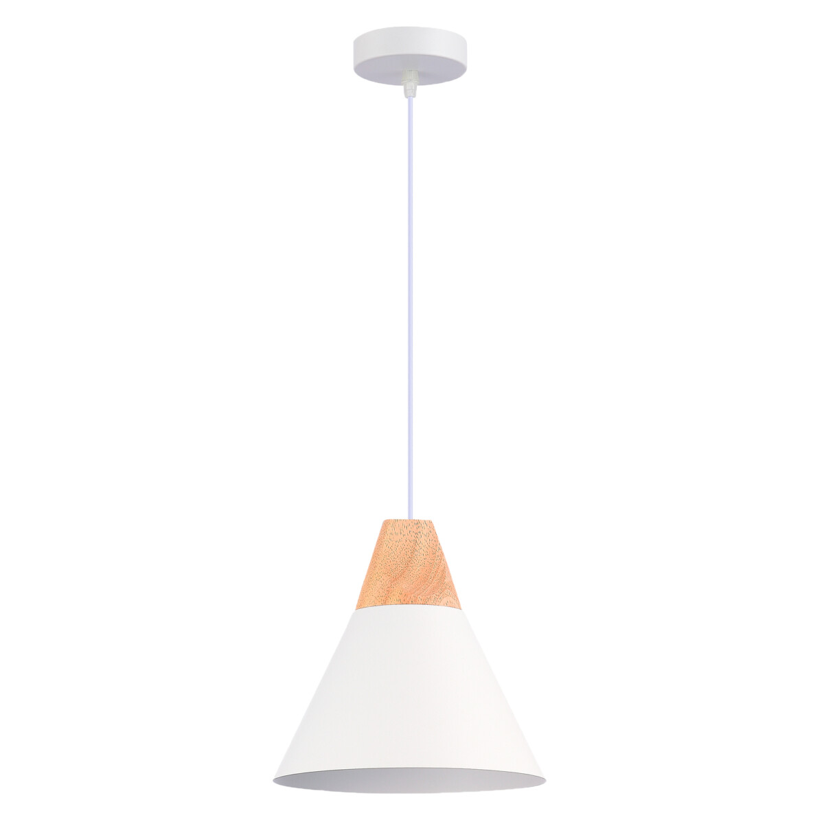 SLE125103-01 Светильник подвесной Белый/Белый, Светлое дерево E27 1*60W MODICA — изображение 4