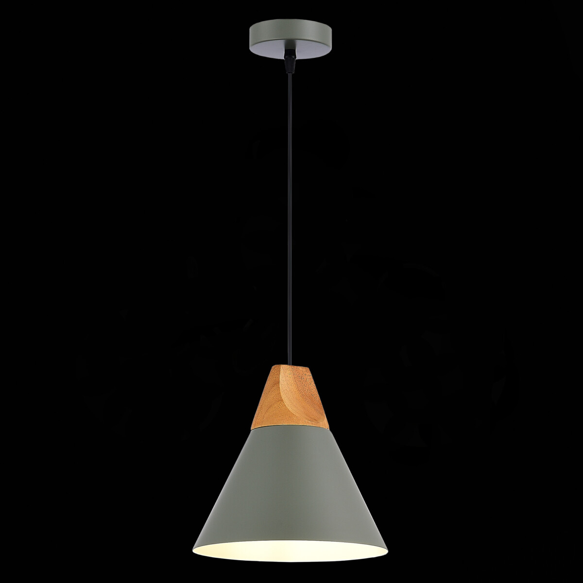 SLE125113-01_01B SLE125113-01 Светильник подвесной Серый/Серый, Светлое дерево E27 1*60W MODICA — изображение 1