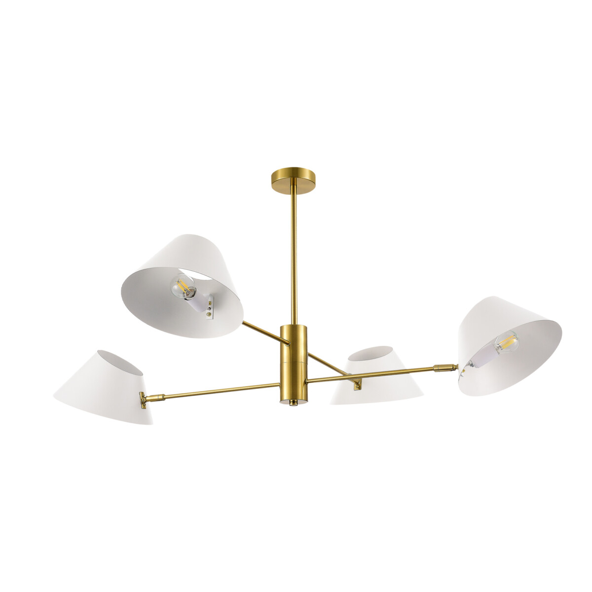 SLE1253-353-04 Светильник подвесной Латунь/Белый E14 4*60W NORBI — изображение 1