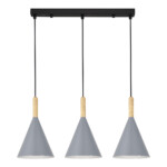 SLE1255-413-03 Светильник подвесной Черный/Серый E27 3*40W ARKET — изображение 2