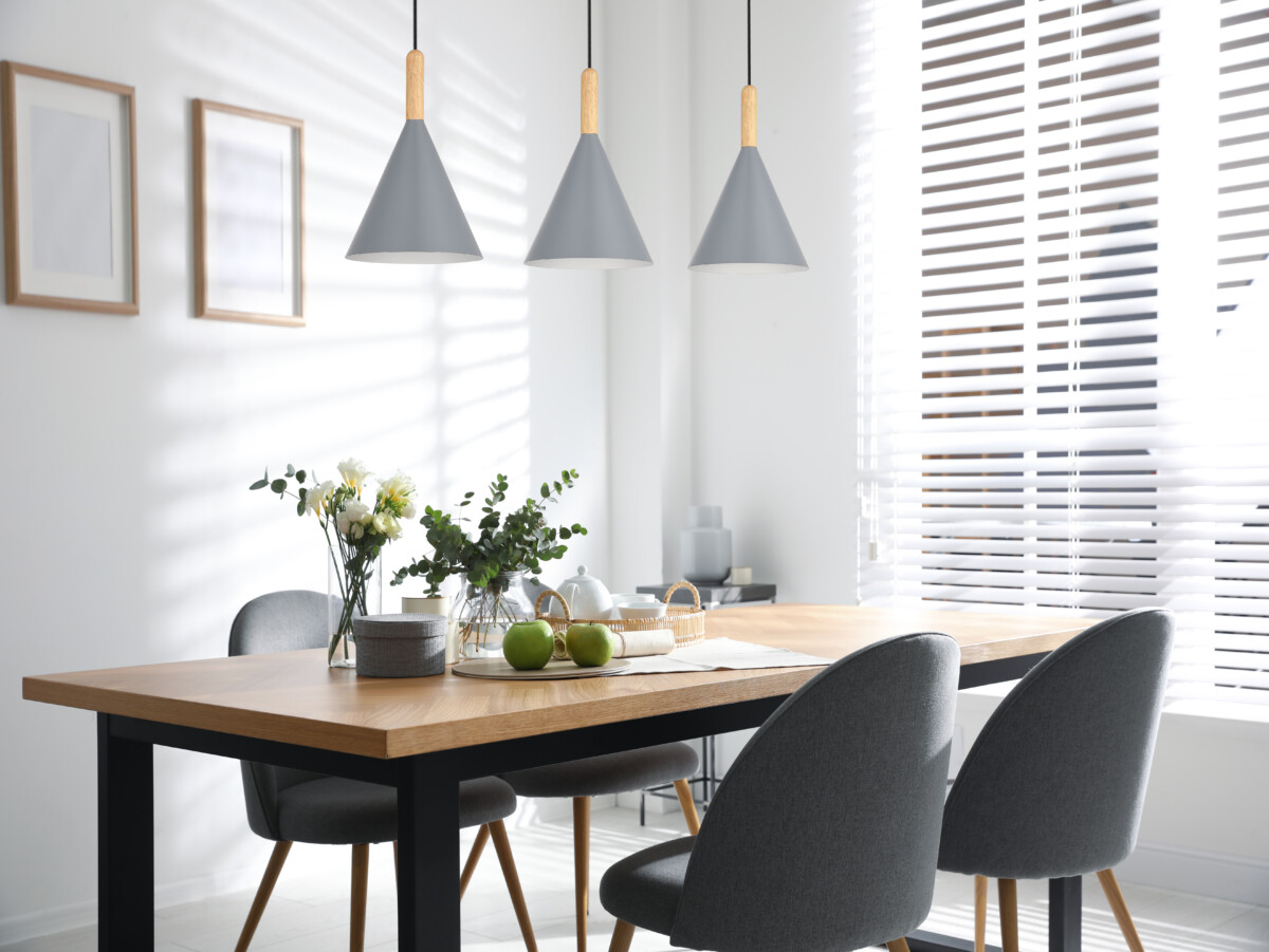 SLE1255-413-03 Светильник подвесной Черный/Серый E27 3*40W ARKET — изображение 3