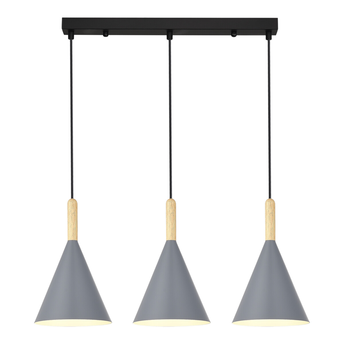 SLE1255-413-03 Светильник подвесной Черный/Серый E27 3*40W ARKET — изображение 4